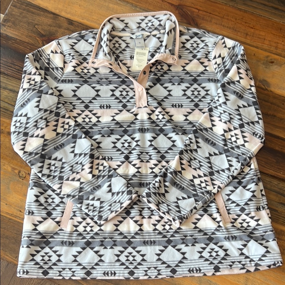 Women's Duluth Trading Co. Doubleback Printed Fleece Pullover